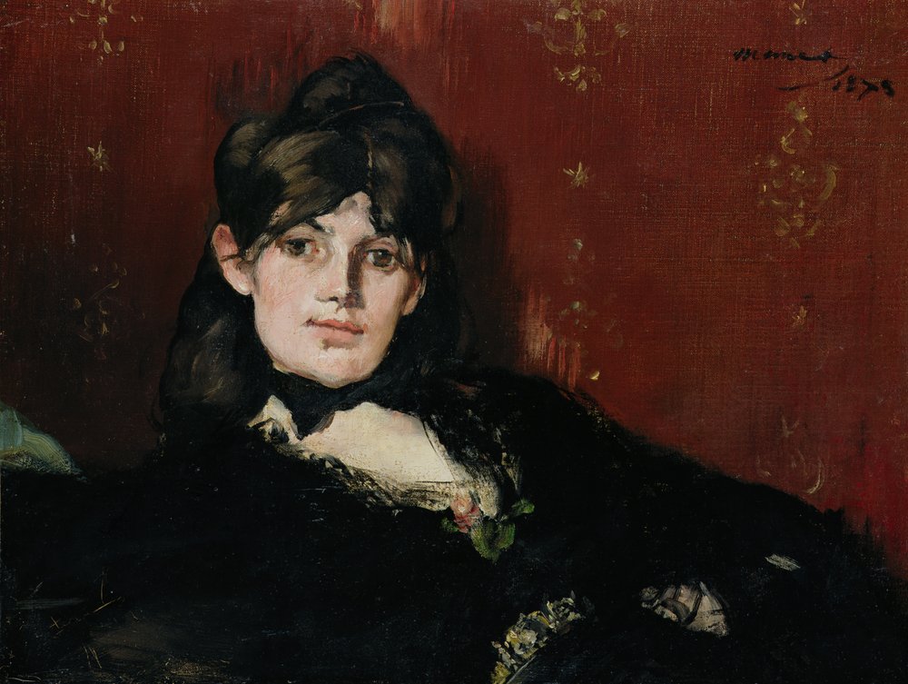 Berthe Morisot Reclining, 1873 by Édouard Manet