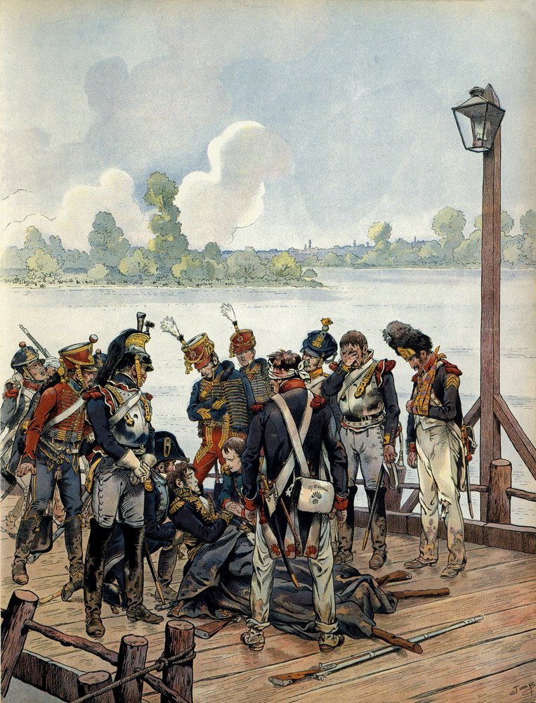 Death of Marechal Jean Lannes, May 31 by pseudonym for Jacques Onfroy de Bréville Job