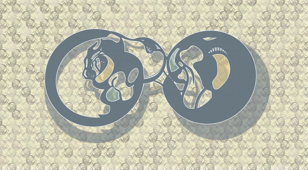 Abstract Feline Infinity by Alejandra Winkhaus