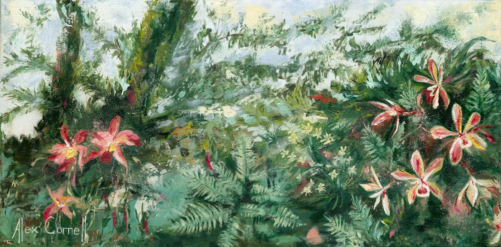 Vibrant Tropical Orchids by Alex Cornell
