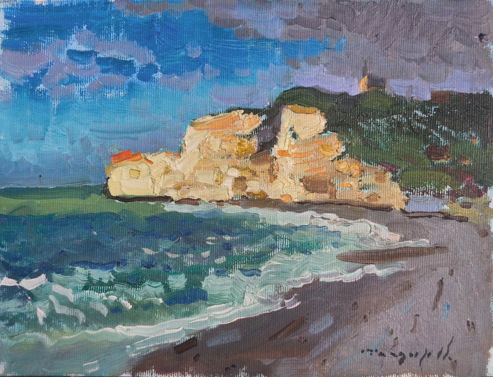 Coastal Cliff Waves by Alexander Shandor