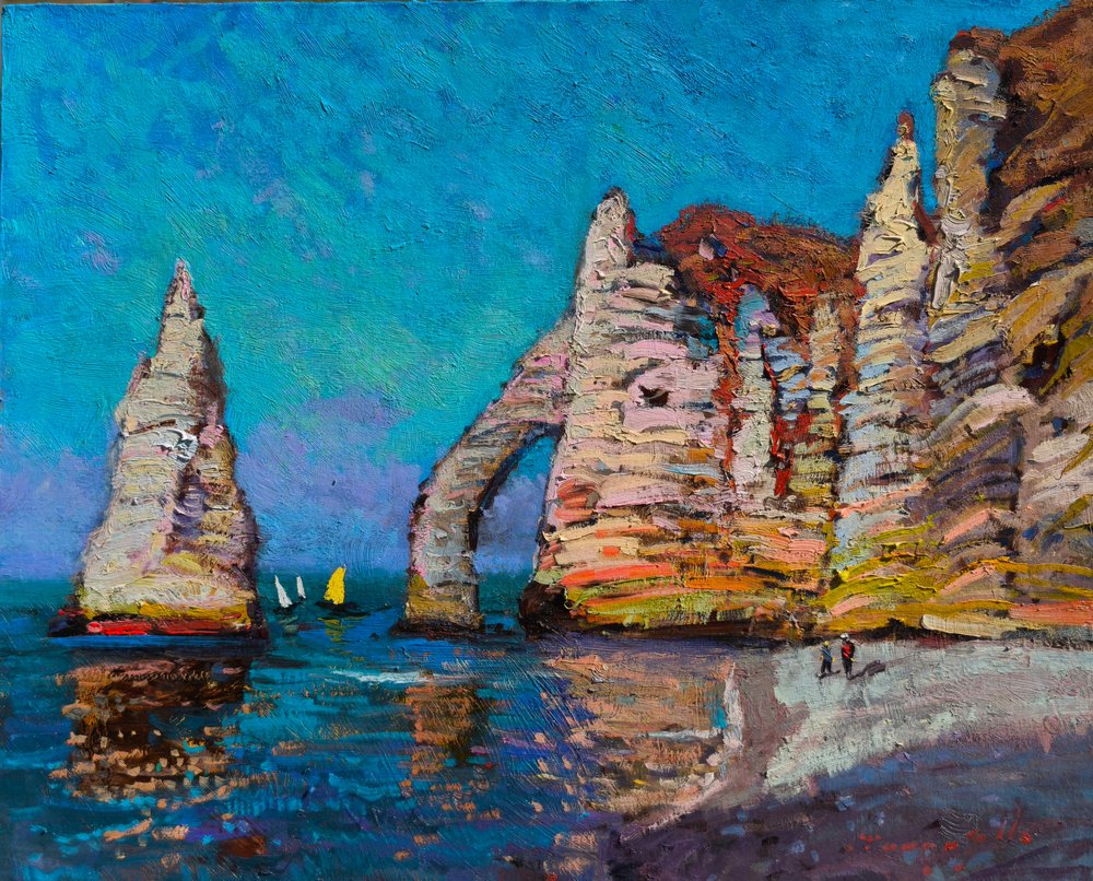 Étretat Cliffs Sea Arch by Alexander Shandor