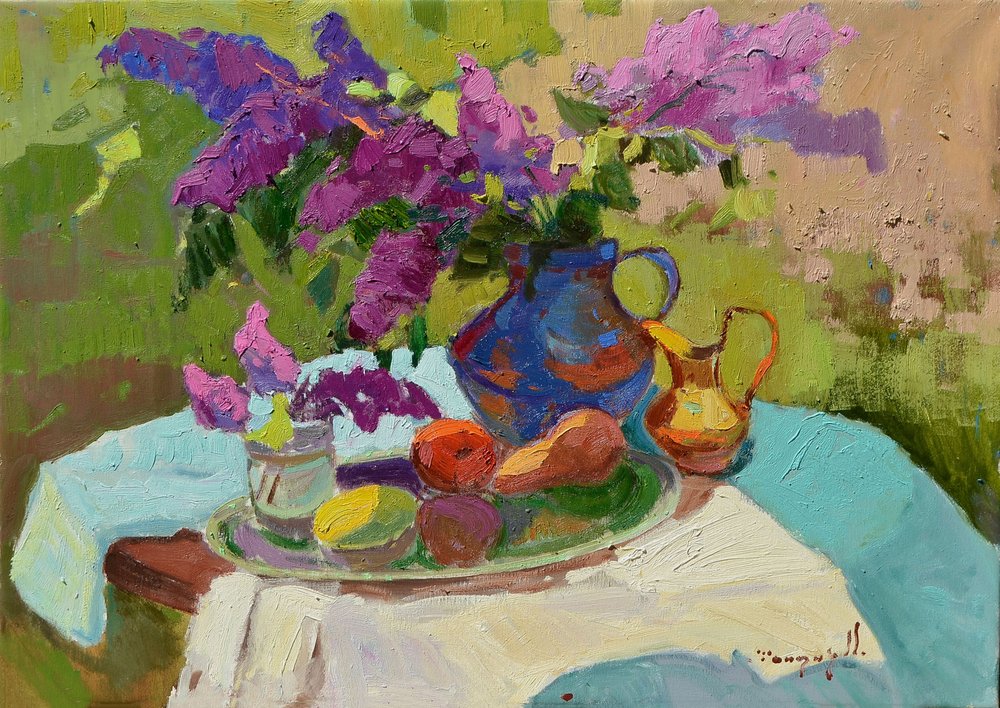 Sunny Lilac Still Life by Alexander Shandor