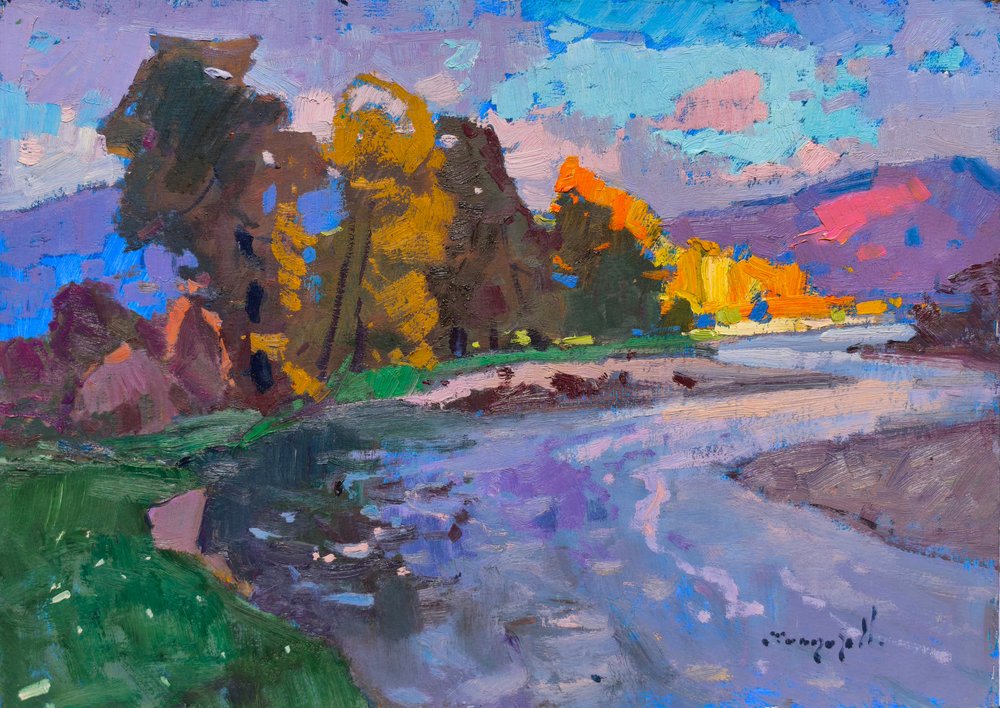 Vibrant Autumn River by Alexander Shandor