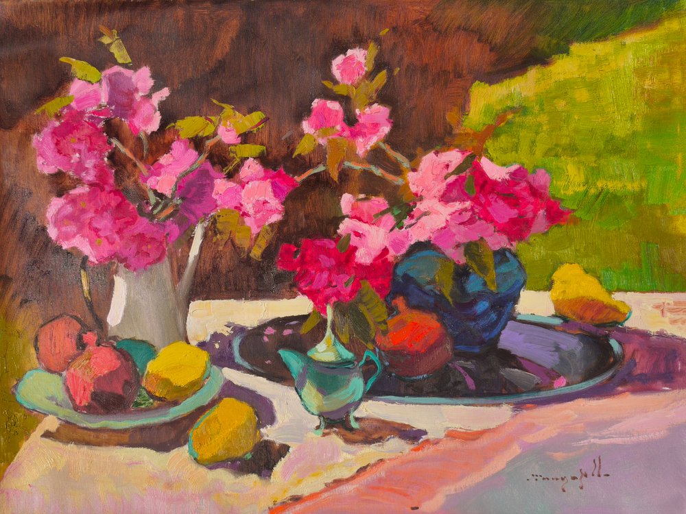 Vibrant Floral Still Life by Alexander Shandor