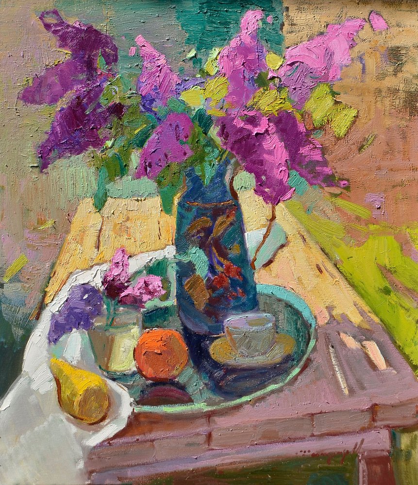 Vibrant Lilac Breakfast by Alexander Shandor