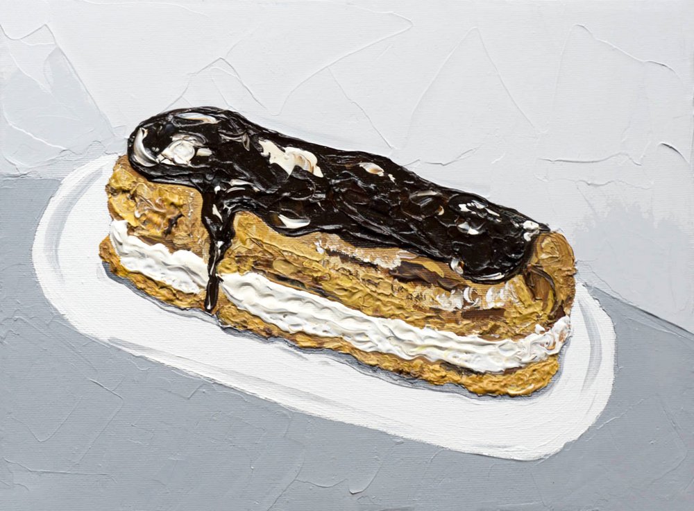 Chocolate Eclair Painting by Alice Straker