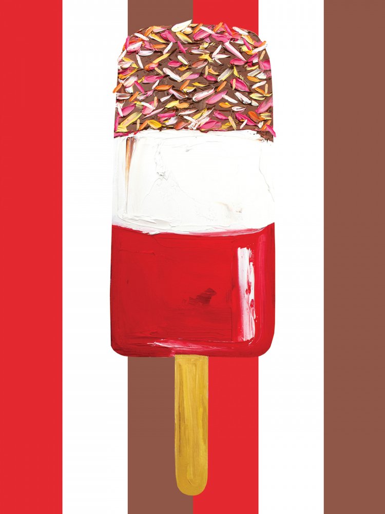 Chocolate Sprinkled Popsicle by Alice Straker