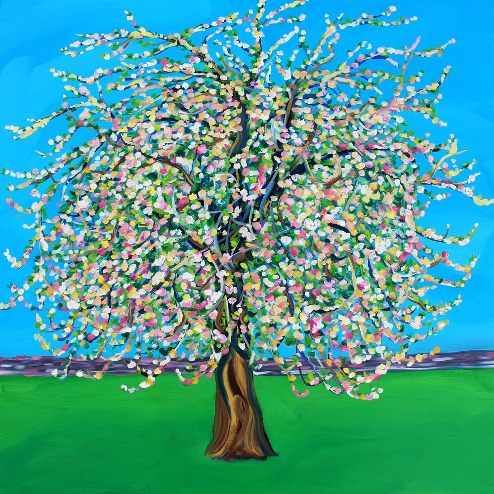 Colorful Blooming Tree by Alice Straker