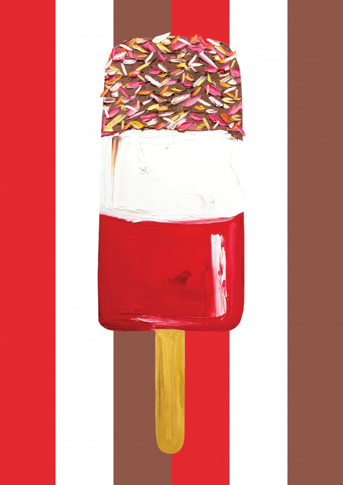 Layered Popsicle With Sprinkles by Alice Straker