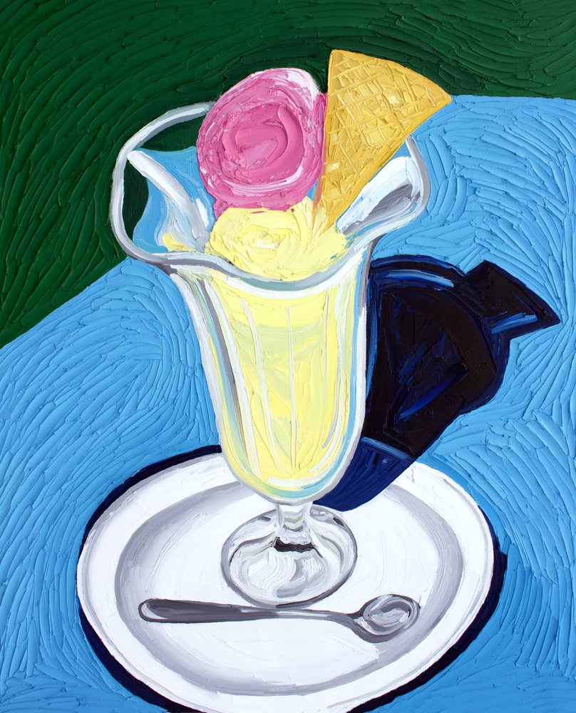 Vibrant Ice Cream Sundae by Alice Straker