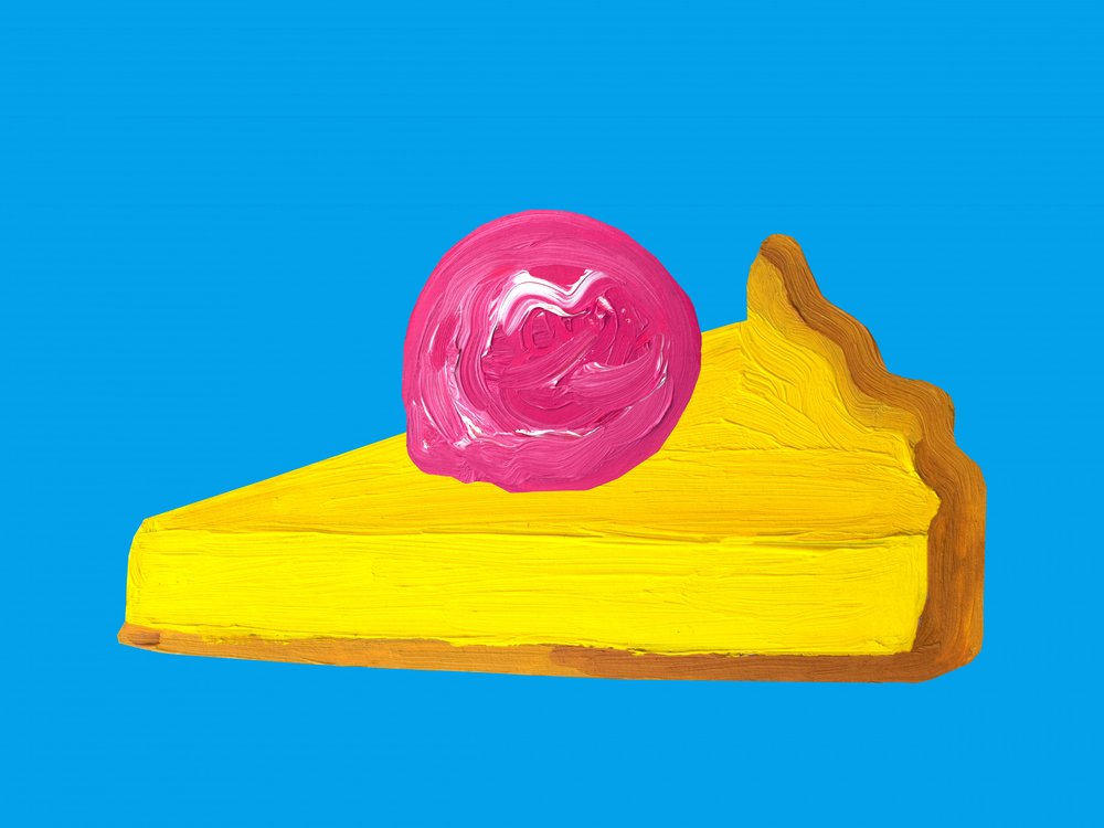 Vibrant Pie Pop Art by Alice Straker