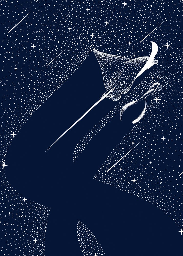 Cosmic Eagle Ray by Alirıza ÇAKIR