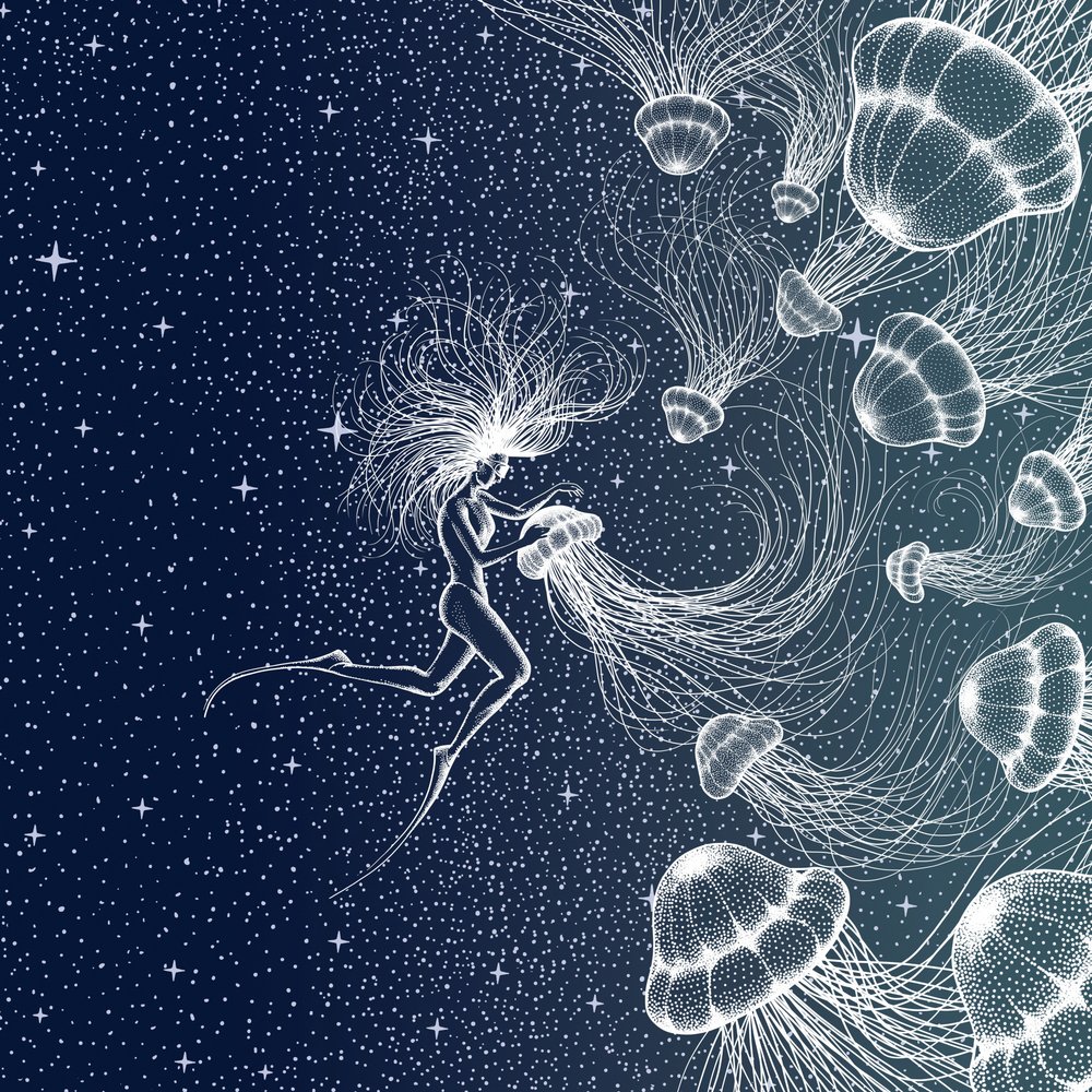 Cosmic Jellyfish Dream by Alirıza ÇAKIR