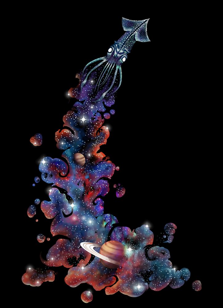 Cosmic Space Squid by Alirıza ÇAKIR