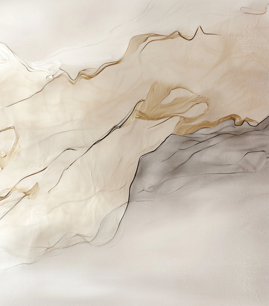 Abstract Golden Flow by Alma
