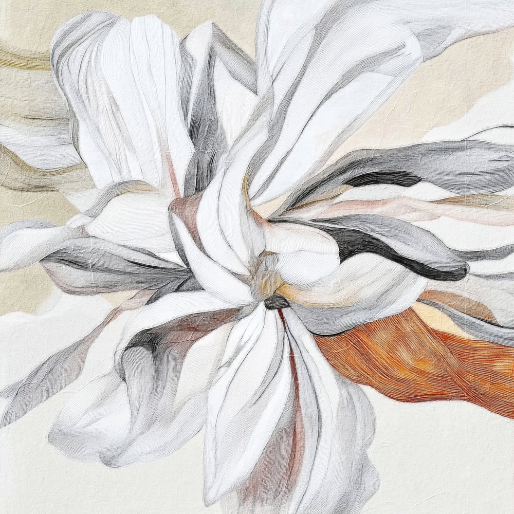 Elegant Flowing Flower by Alma