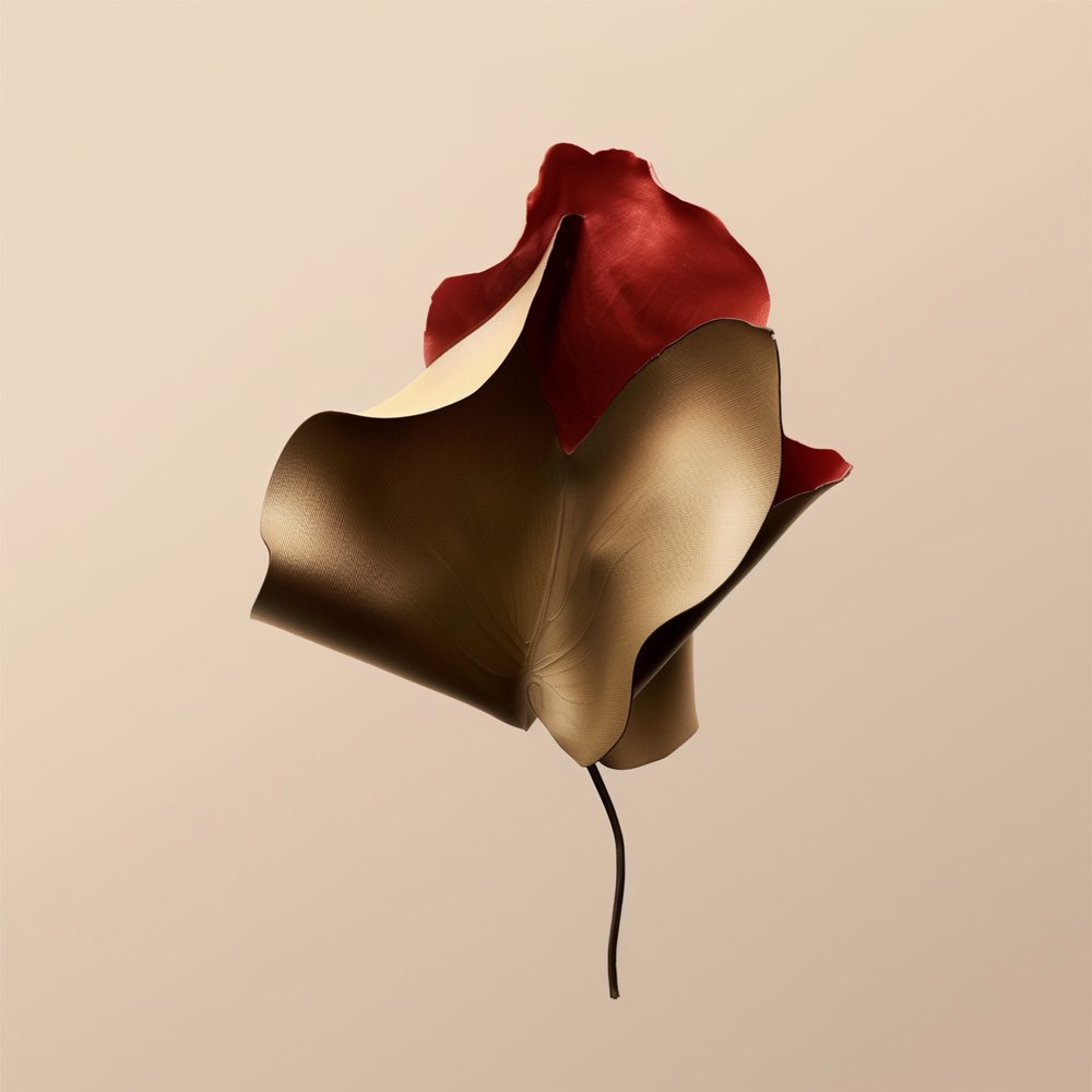 Elegant Leather Flower by Alma