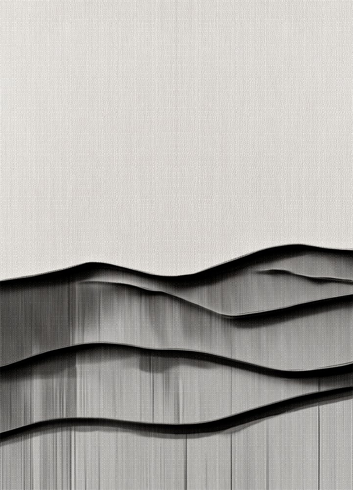 Minimalist Wavy Landscape by Alma