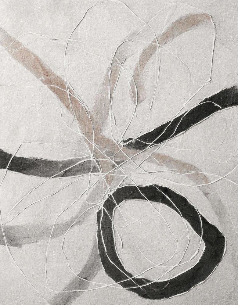 Neutral Textured Swirls by Alma