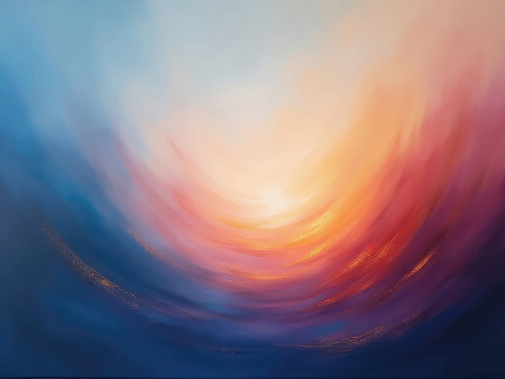 Abstract Sunset Glow by Alpenglow Workshop