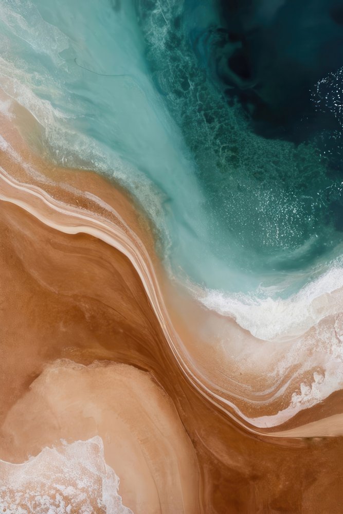 Aerial Ocean Coastline by Alpenglow Workshop