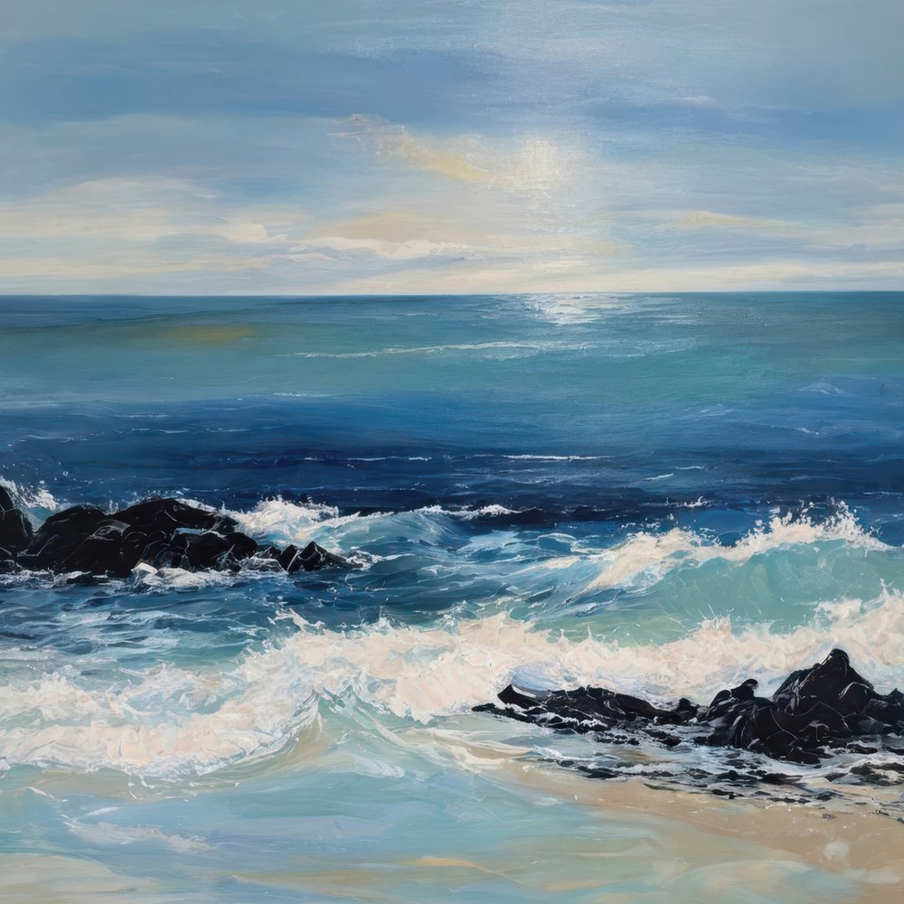 Crashing Ocean Waves by Alpenglow Workshop