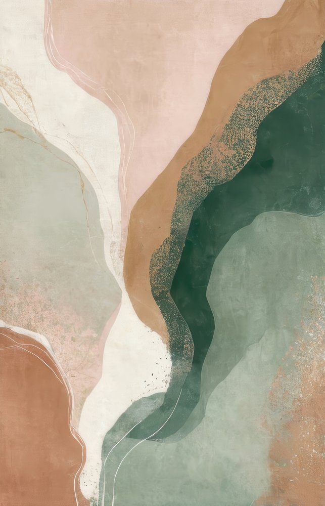 Earthy Flowing Abstract by Alpenglow Workshop