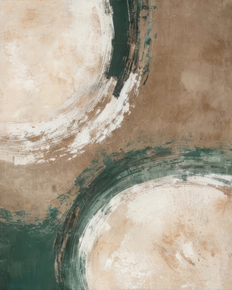 Earthy Swirls Abstract by Alpenglow Workshop