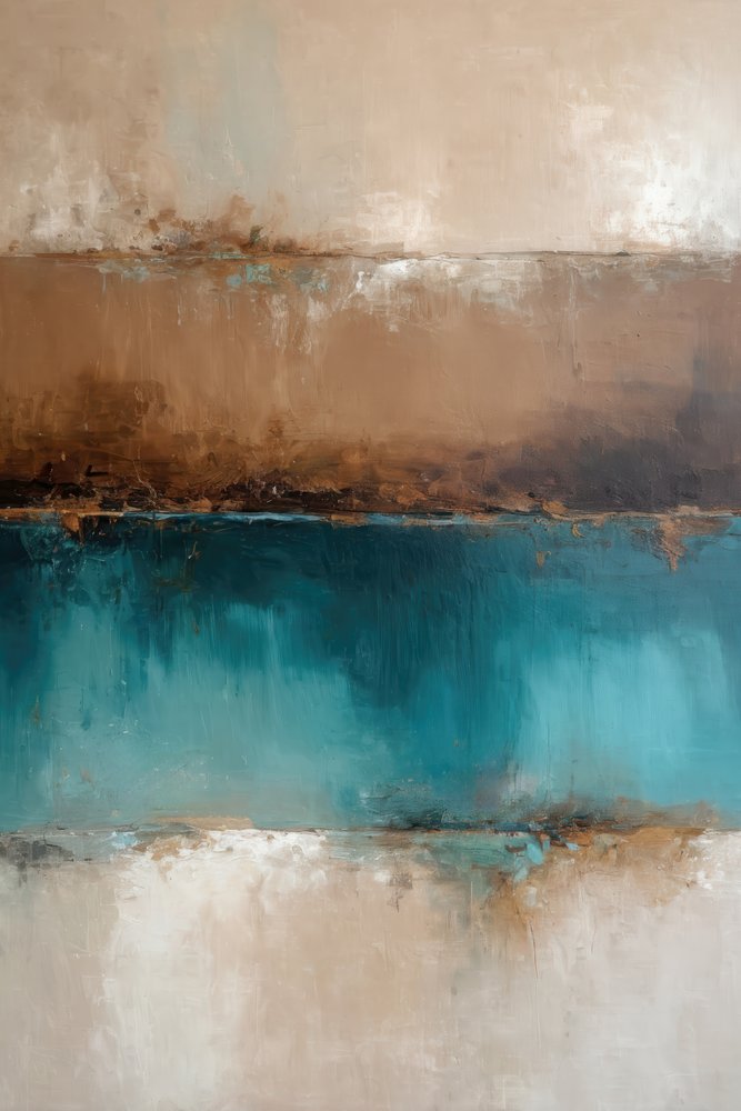 Earthy Teal Horizon by Alpenglow Workshop