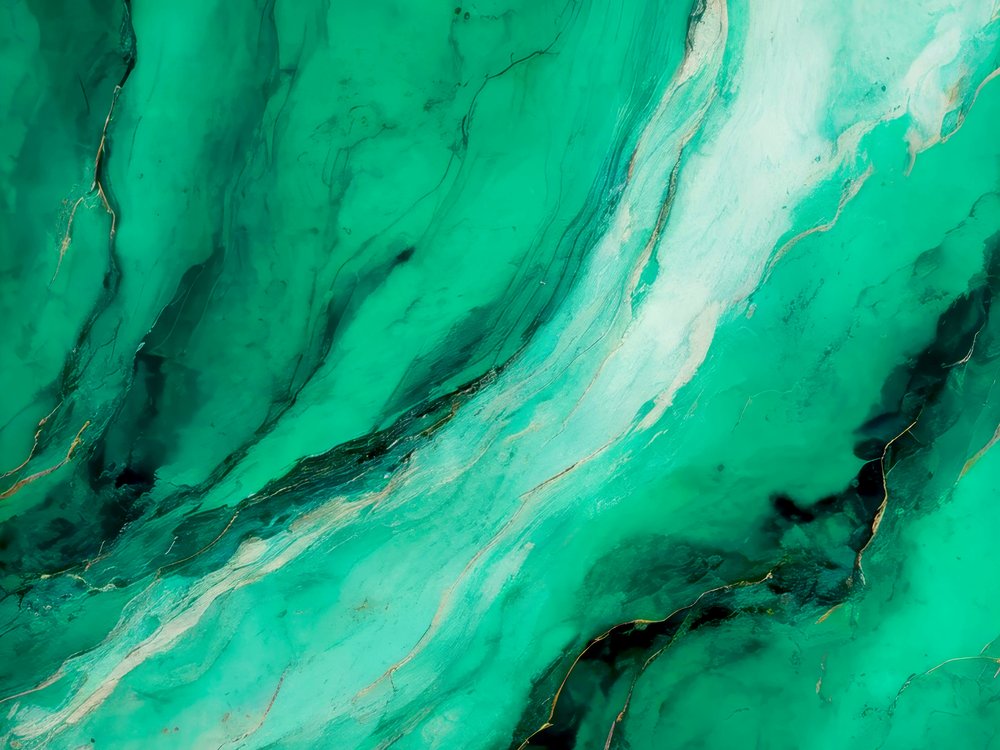 Emerald Gold Swirl by Alpenglow Workshop