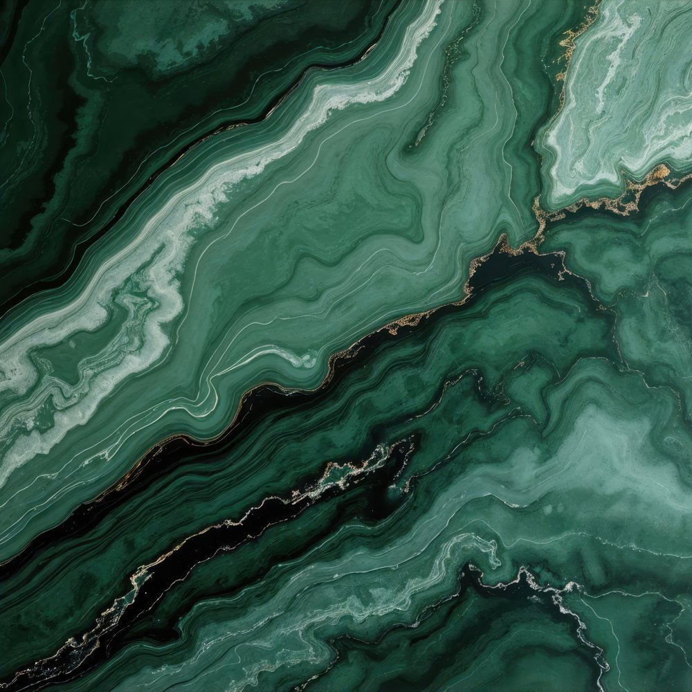 Emerald Malachite Swirl by Alpenglow Workshop