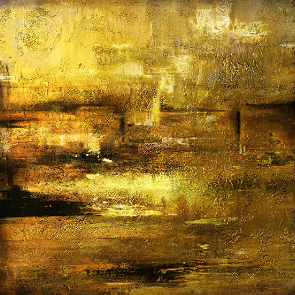 Golden Earth Abstraction by Alpenglow Workshop