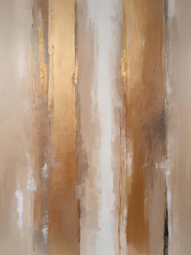 Golden Vertical Abstract by Alpenglow Workshop