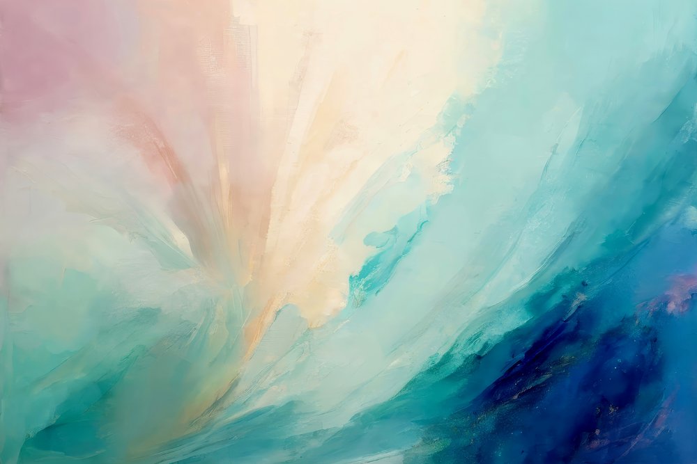 Serene Fluid Abstract by Alpenglow Workshop