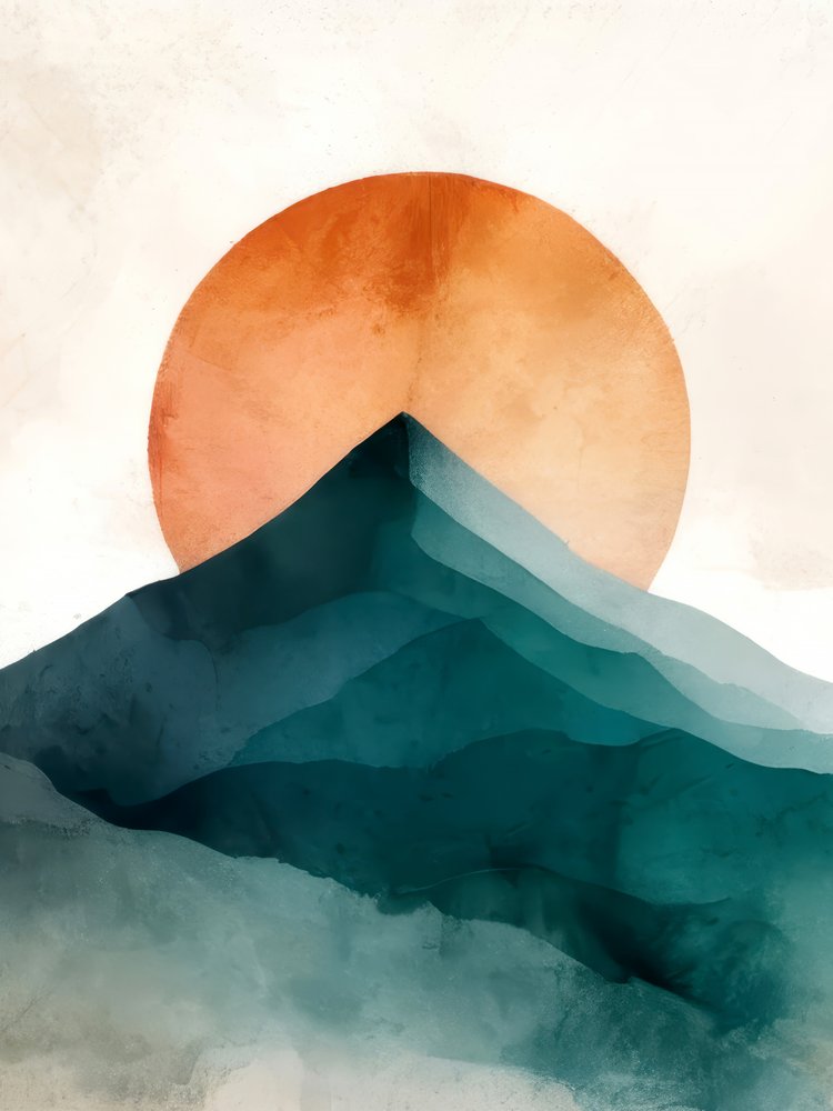 Serene Mountain Sun by Alpenglow Workshop