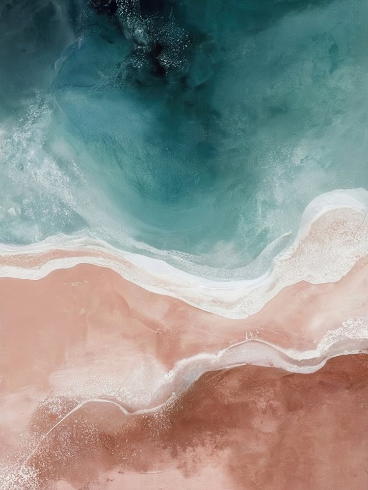 Turquoise Beach Shore by Alpenglow Workshop