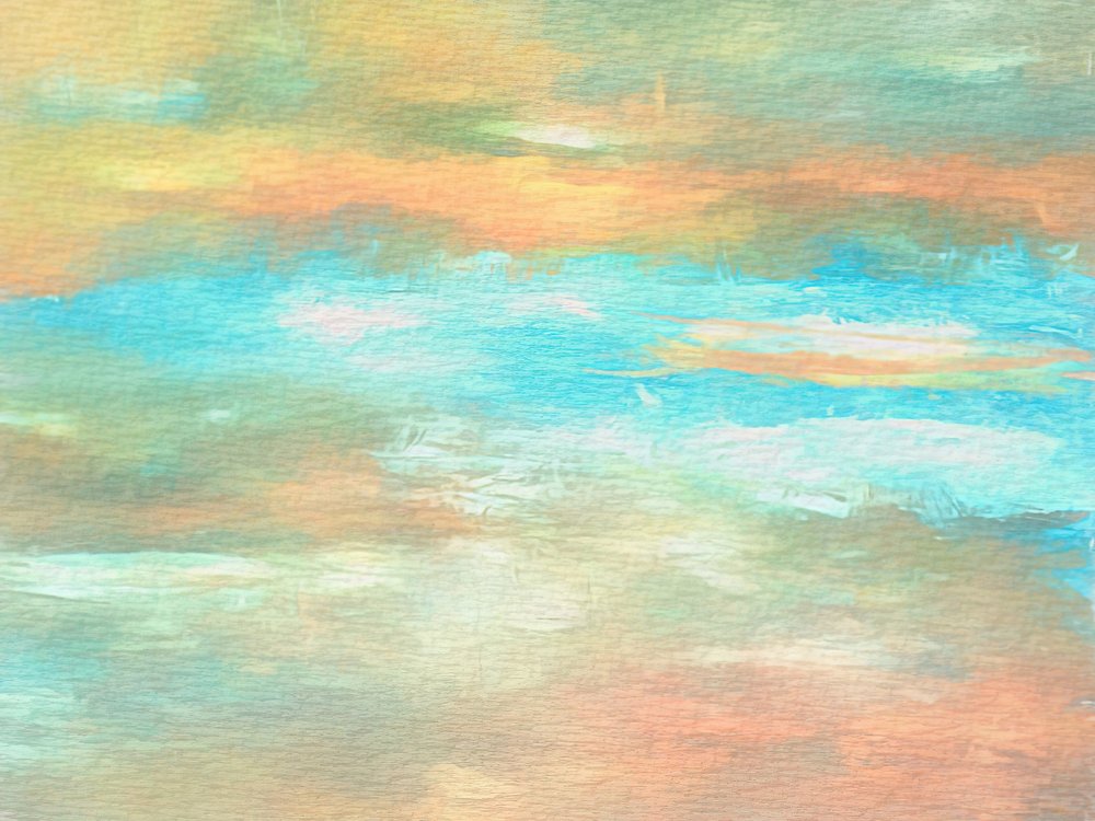 Vibrant Horizon Abstract by Alpenglow Workshop