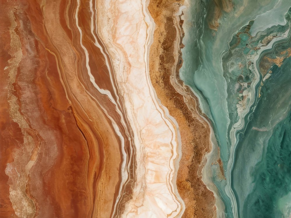 Vibrant Mineral Layers by Alpenglow Workshop