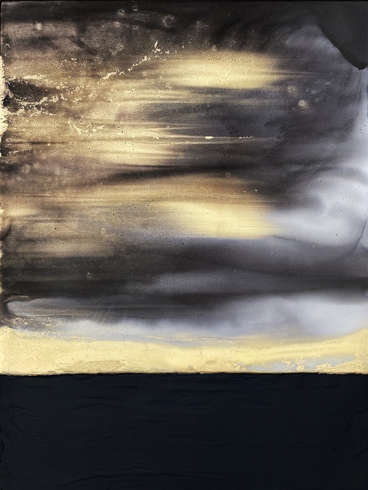 Abstract Golden Horizon by Alyson Storms