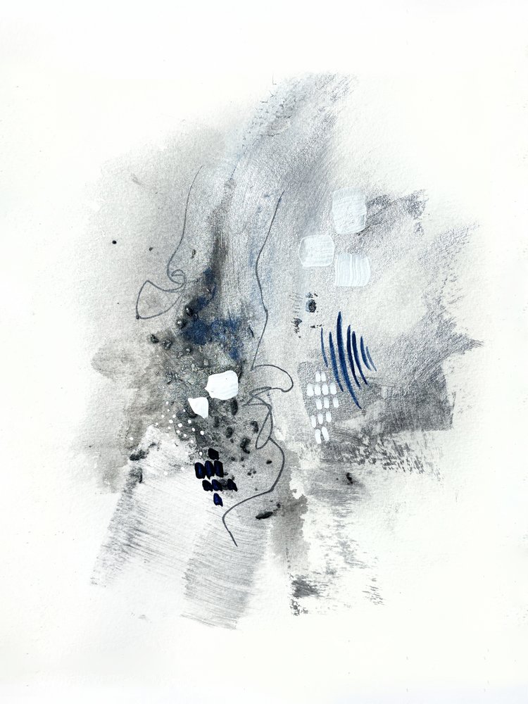 Abstract Monochrome Flow by Alyson Storms