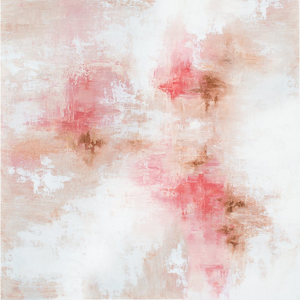 Ethereal Blush Abstract by Alyson Storms