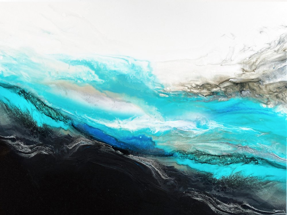 Fluid Ocean Waves by Alyson Storms