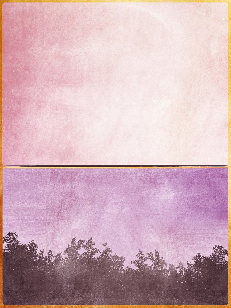 Pink Purple Forest Horizon by Alyson Storms