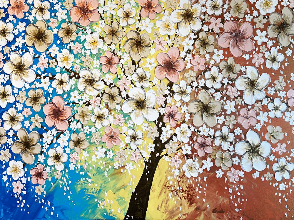 Vibrant Blossom Tree by Alyson Storms