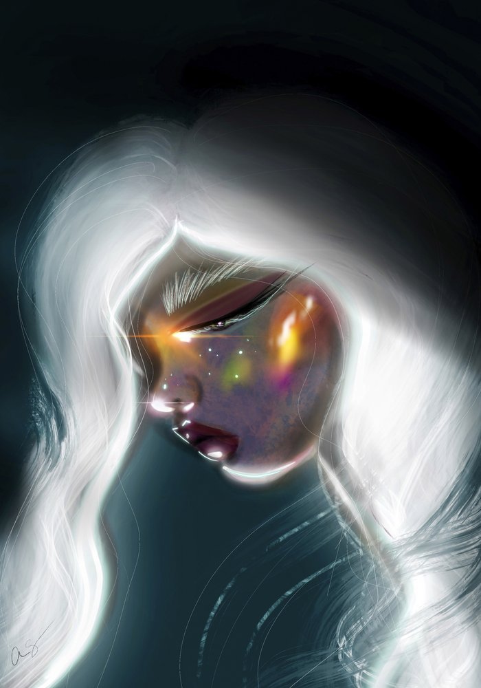 Cosmic Woman Portrait by Amy Straley