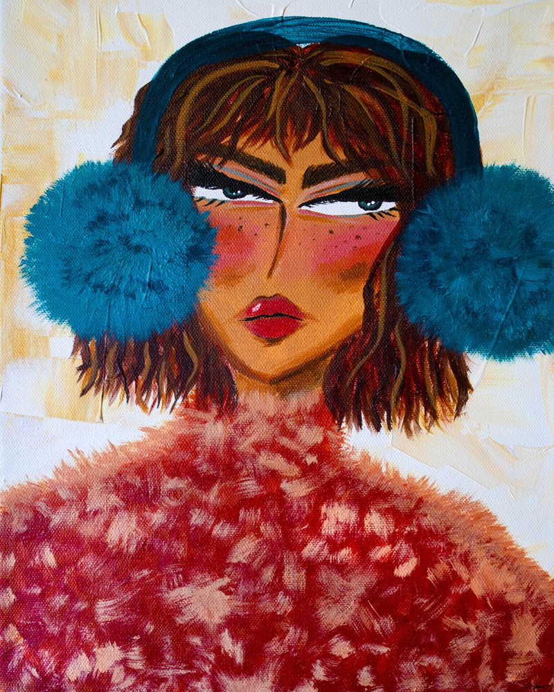 Sassy Earmuffs Portrait by Amy Straley