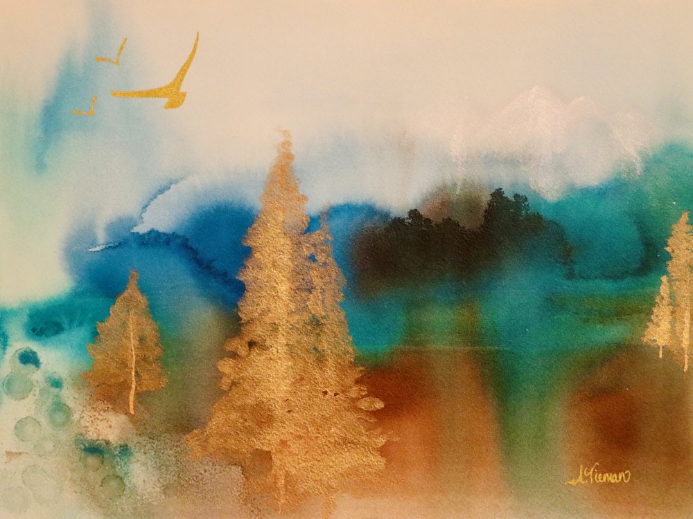 Golden Forest Mist by Amy Tieman