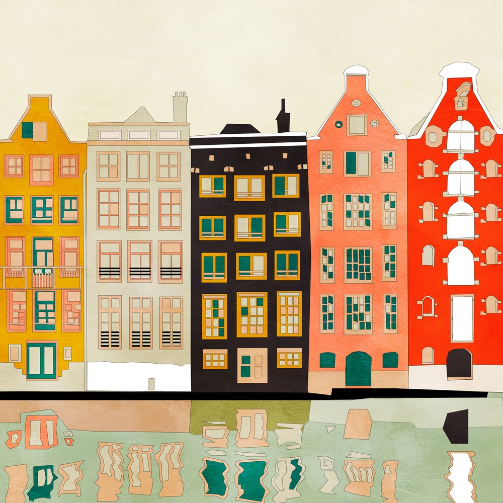 Amsterdam Houses 2 by Ana Rut Bre