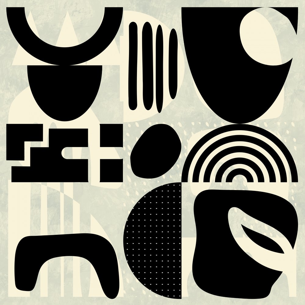 Squares Black and White 1 Copy by Ana Rut Bre